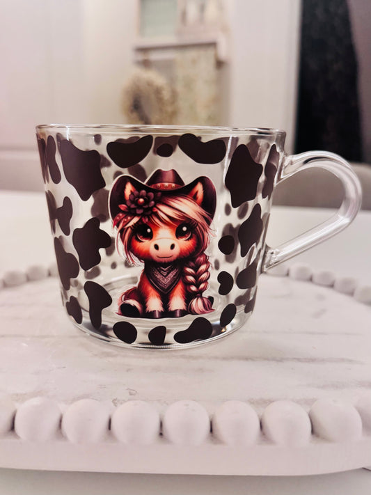 Cowgirl Highland Cow Mug