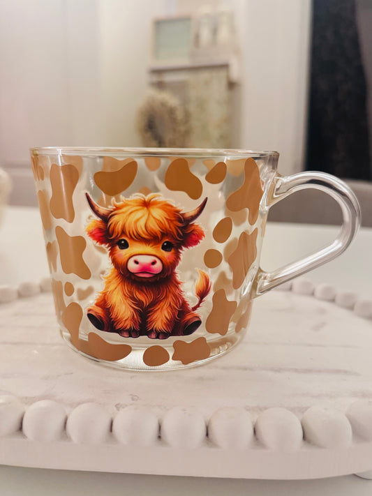 Beige Highland Cow Mug