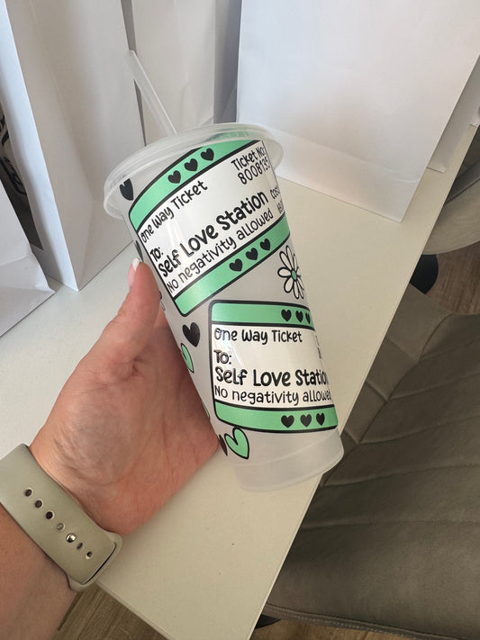 Ticket to self love Cold Cup