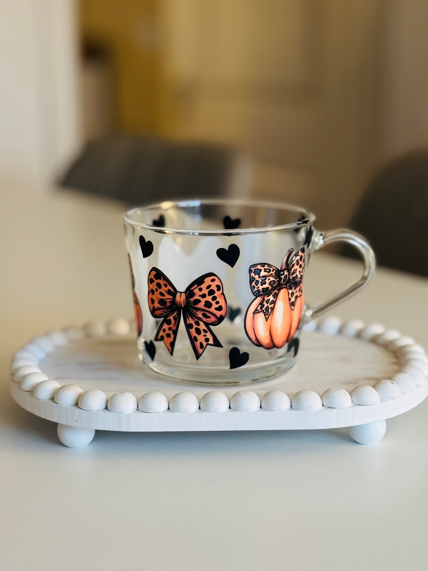 Leopard Print Pumpkin Mug