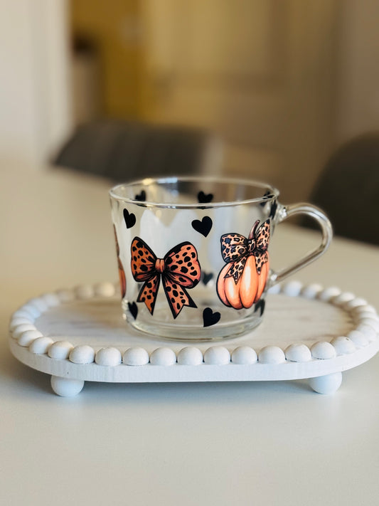 Leopard Print Pumpkin Mug