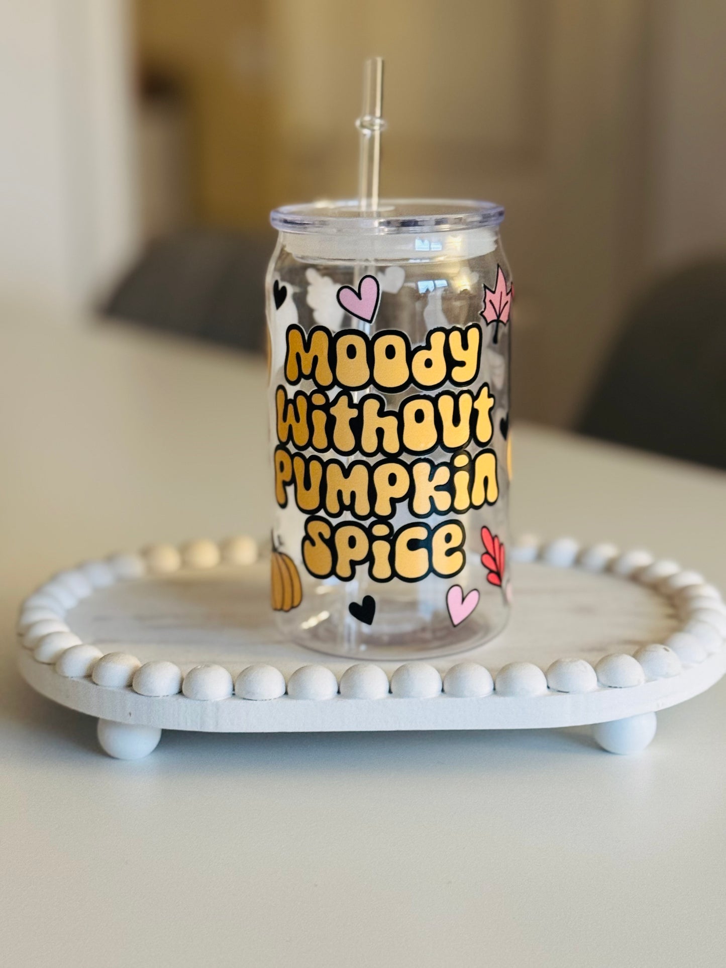 Moody without pumpkin spice plastic can 16oz