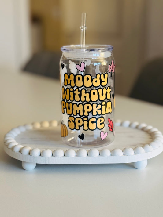 Moody without pumpkin spice plastic can 16oz