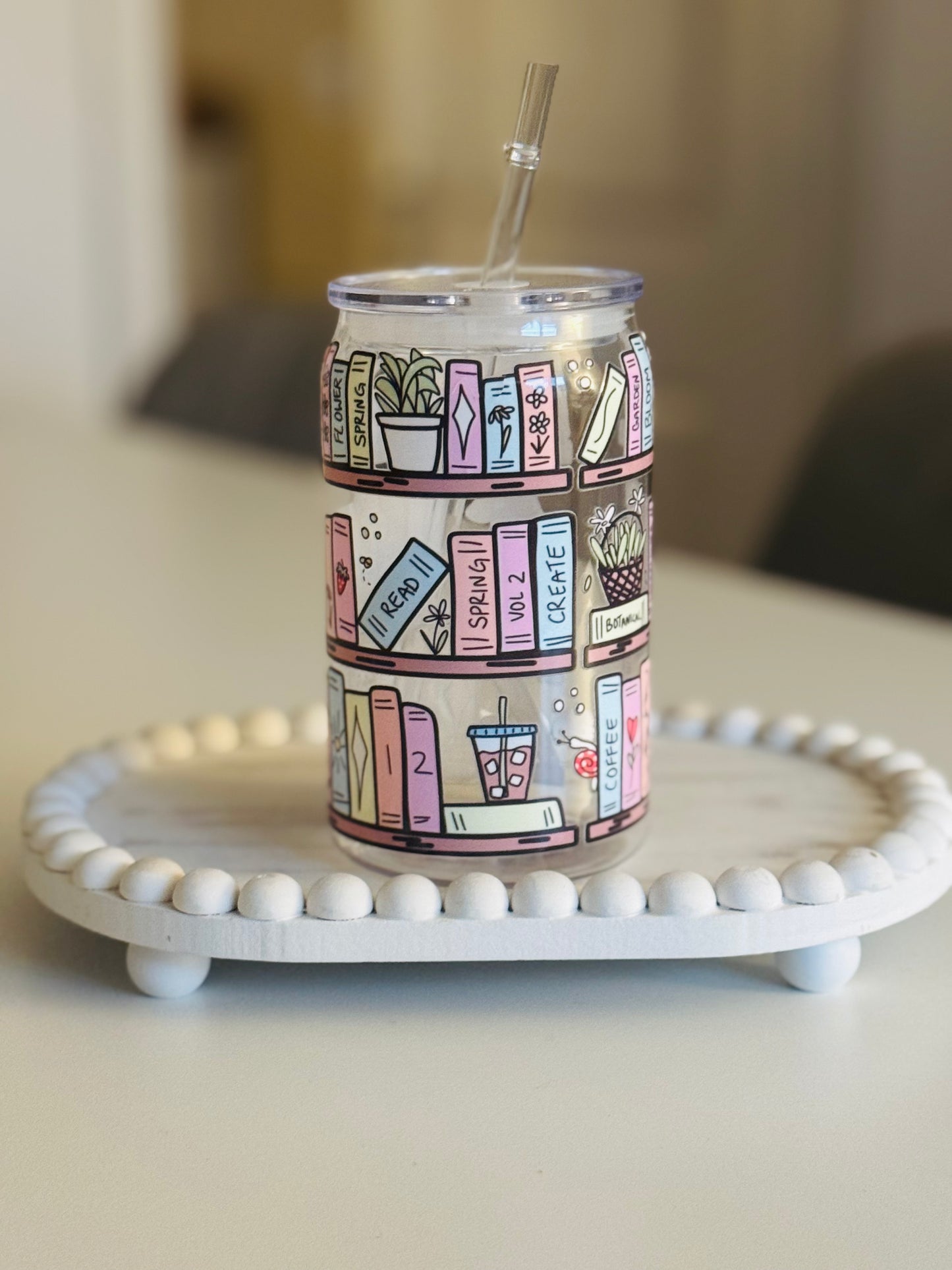 Library plastic can 16oz