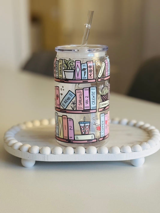 Library plastic can 16oz