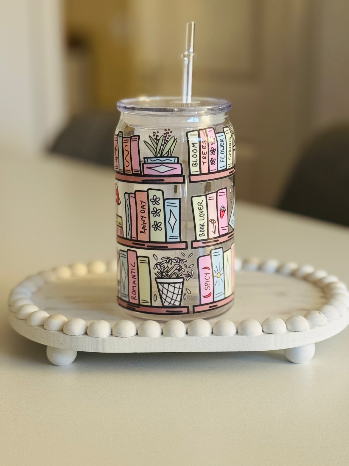 Library plastic can 16oz