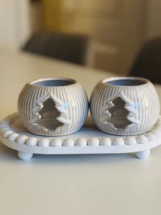 Christmas Tree Candle Holder 9.5cm