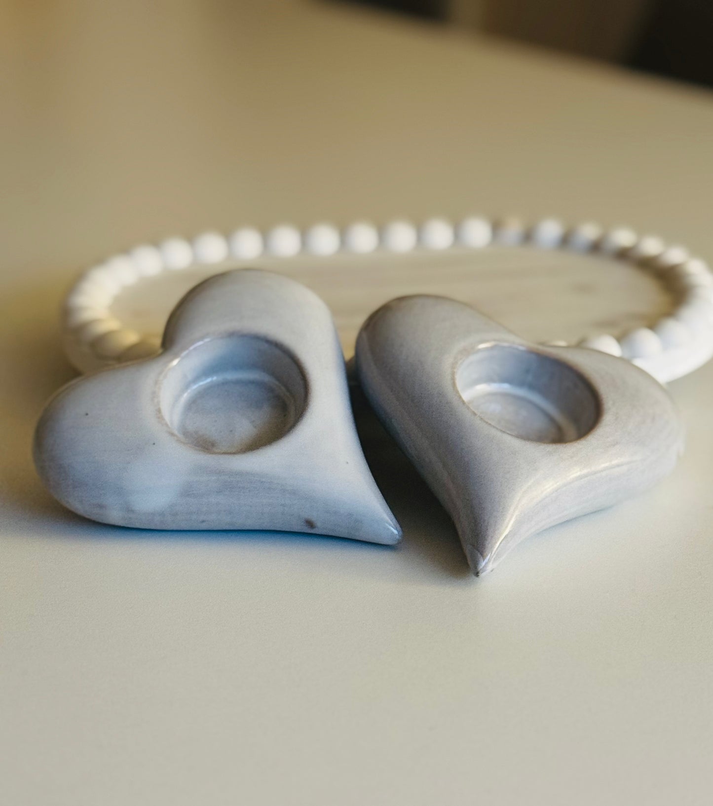 Neutral Heart Tea Light holder