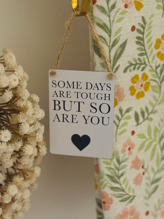 2x Mini hanging signs