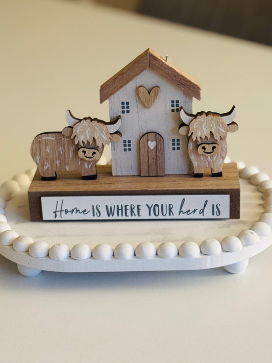 Home is where your herd is plaque.