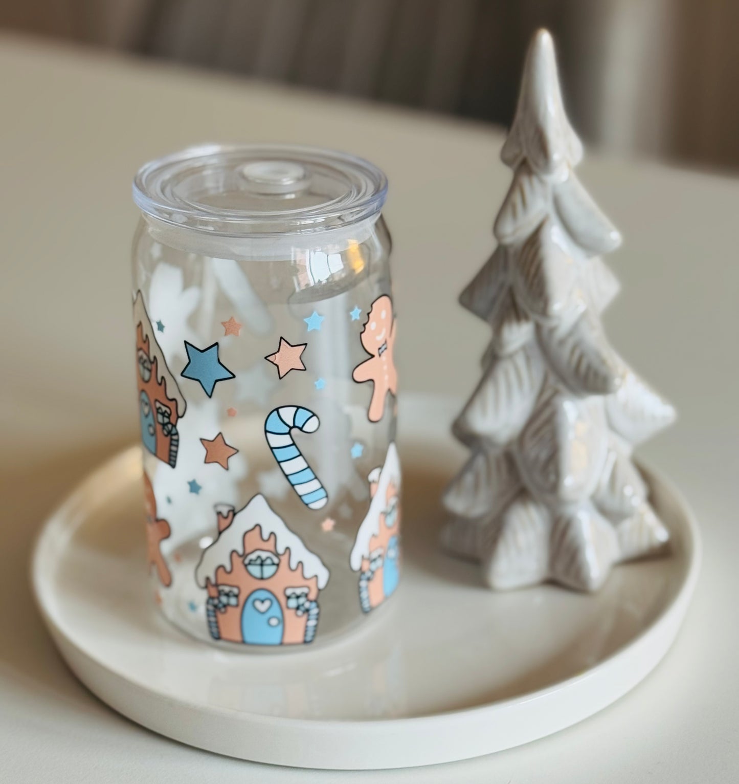 Baby Blue Christmas Can