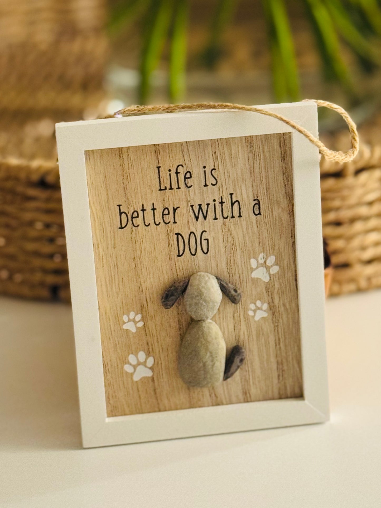Dog Pebble Sign