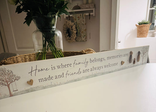 Friends and Family Pebble Plaque