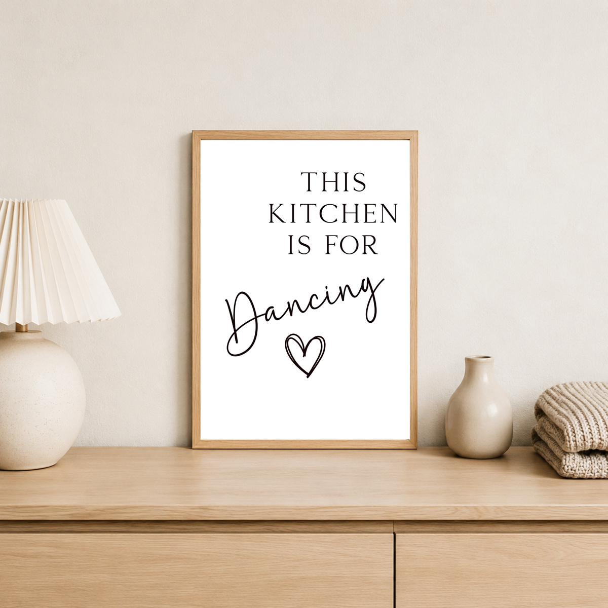 This kitchen is for dancing Print
