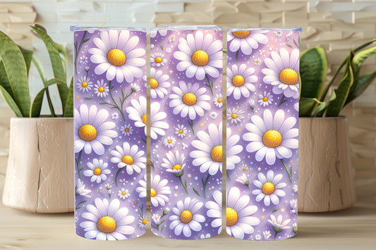 NEW Lilac Daisy Tumbler