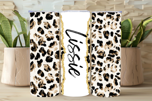 NEW Personalised Leopard Print Tumbler