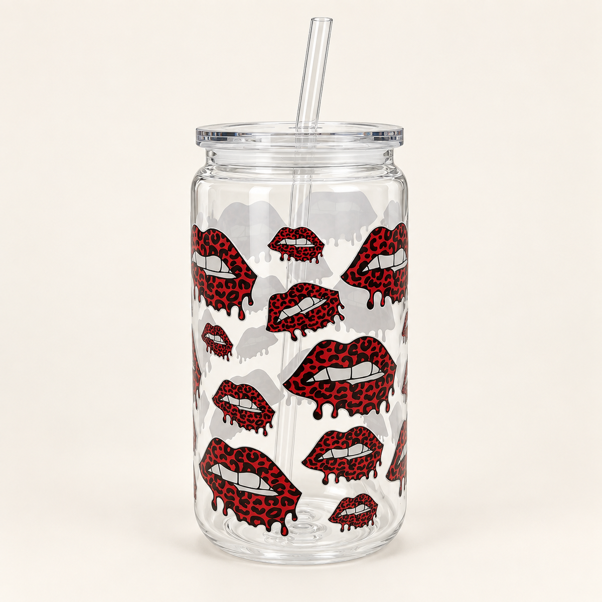 Lips Plastic Can