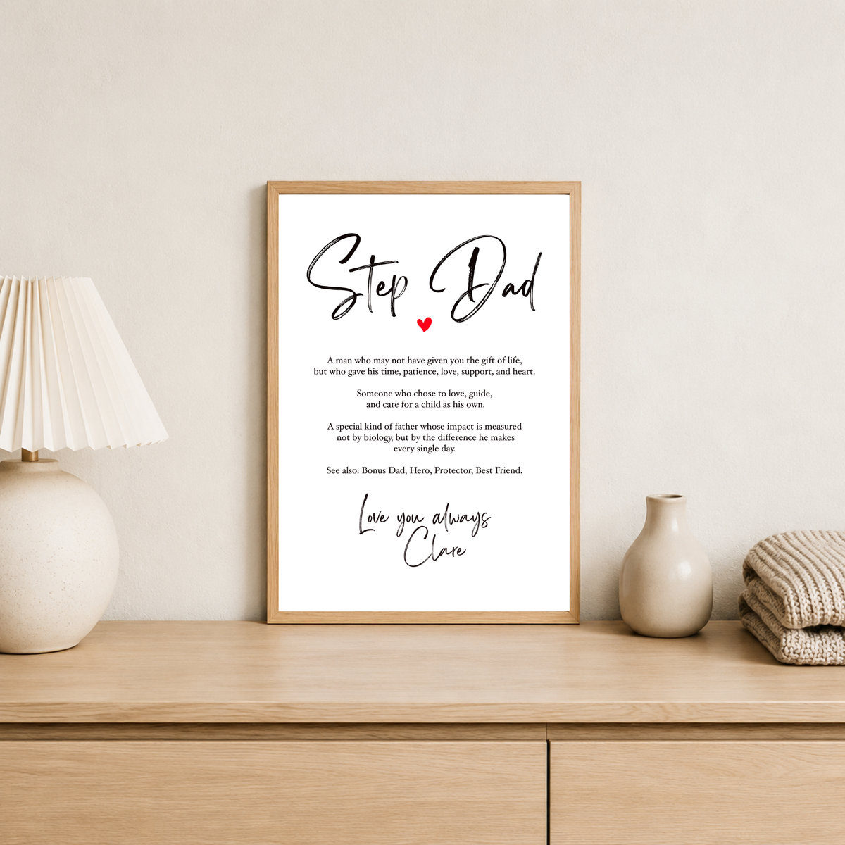Step Dad A4 Print
