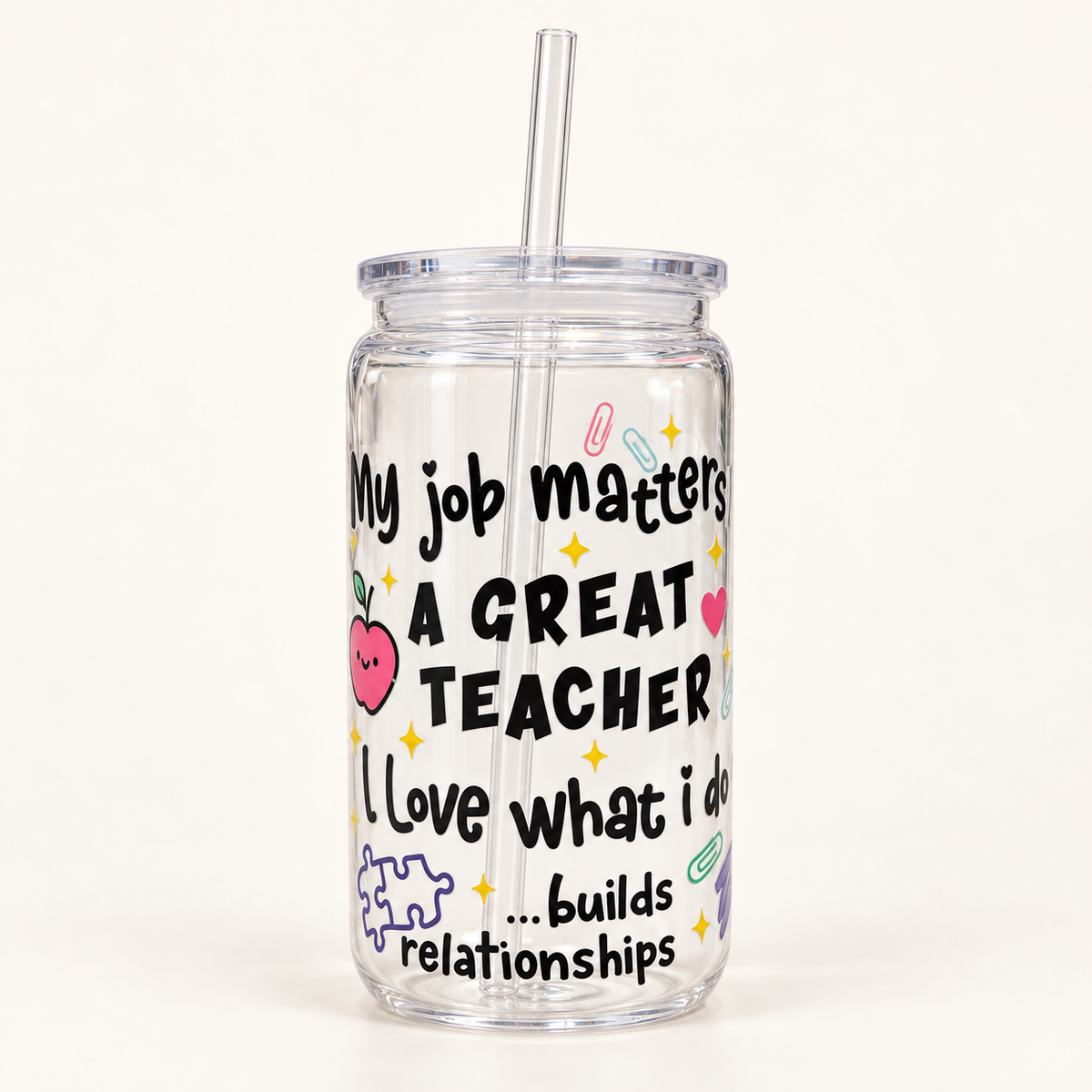 Teacher Plastic Can