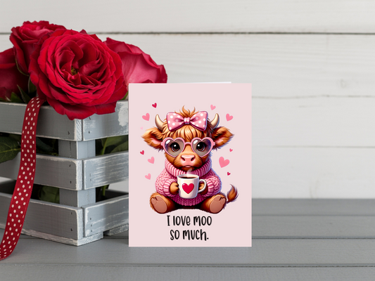 I Love moo card - A5