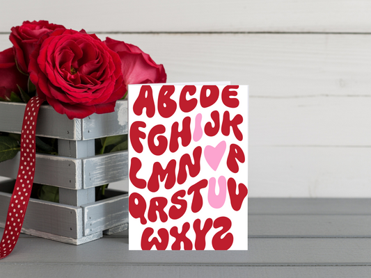 Alphabet Love card