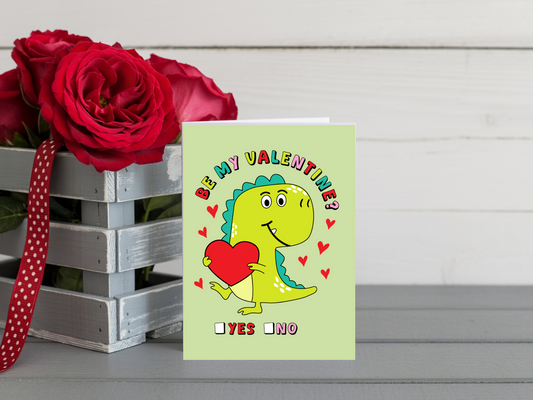 Dinosaur Heart Card