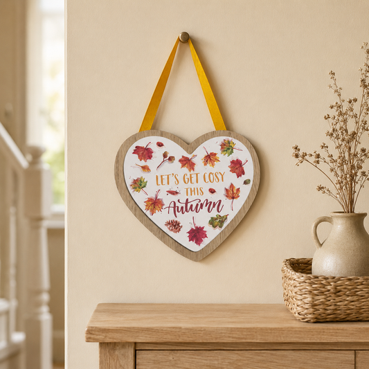 Autumn Hanging Heart Sign