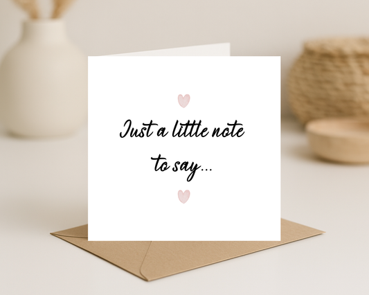 Just a little note to say card